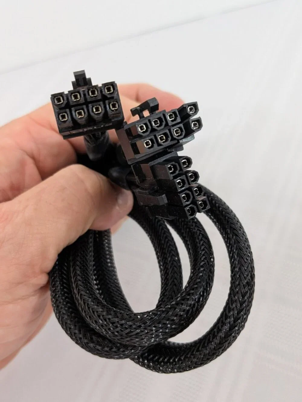 EVGA SuperNOVA braided power supply cable 8 pin CPU -> 6+2 pin VGA